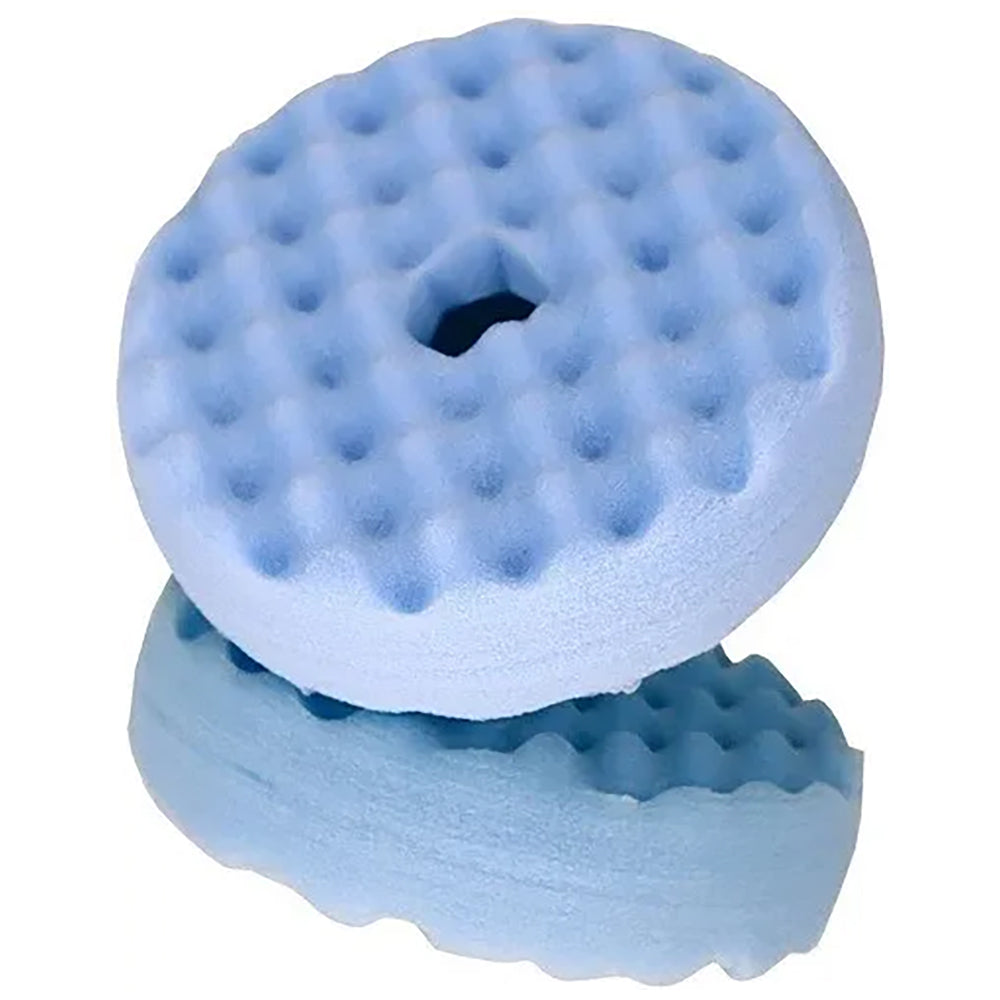 3M Perfect-It Foam Ultrafine Polishing Pad, 33286 - 6", Double Sided, Quick Connect, Blue
