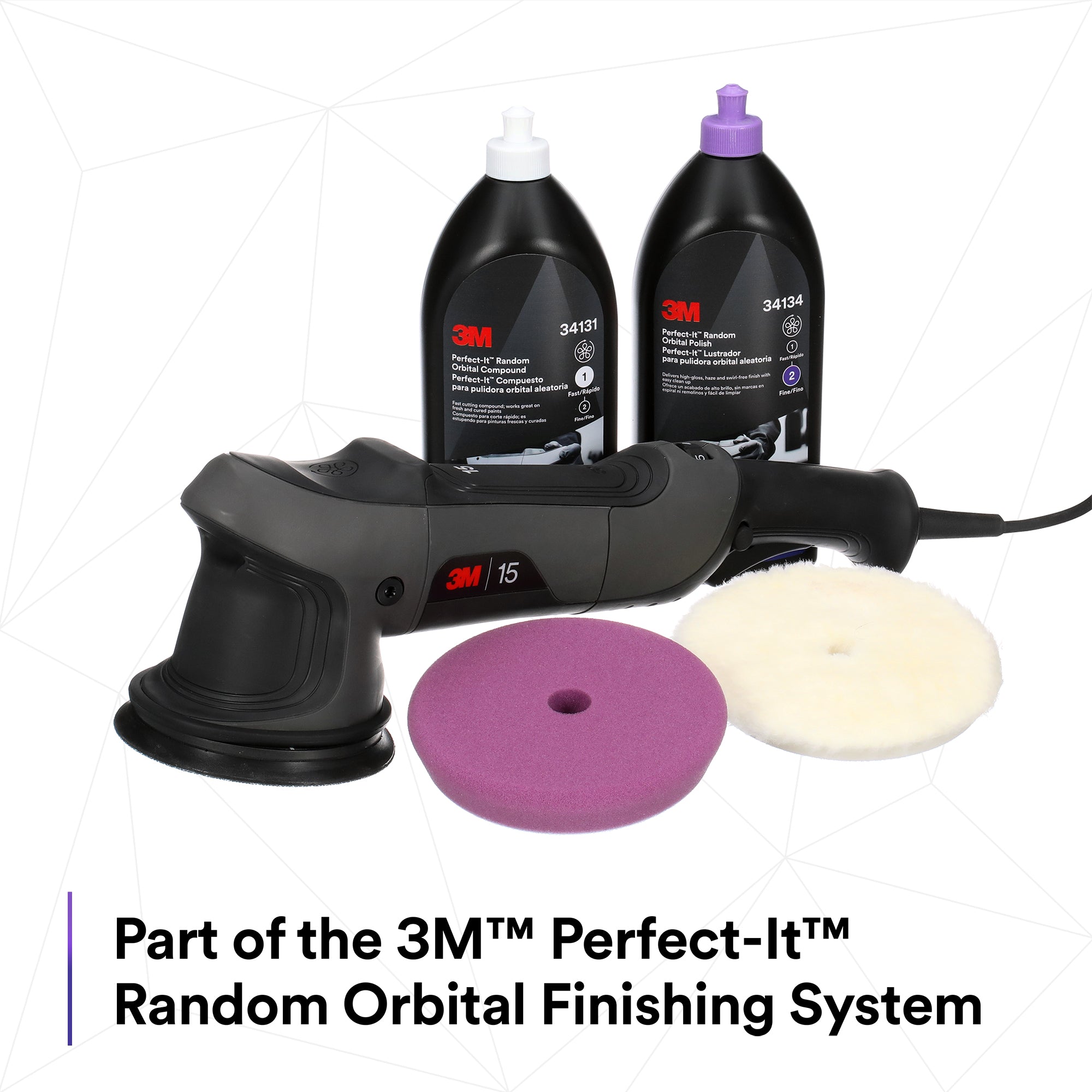 3M Perfect-It Random Orbital Foam Compounding Pad, 34126 - 6" White Foam (2 pack)