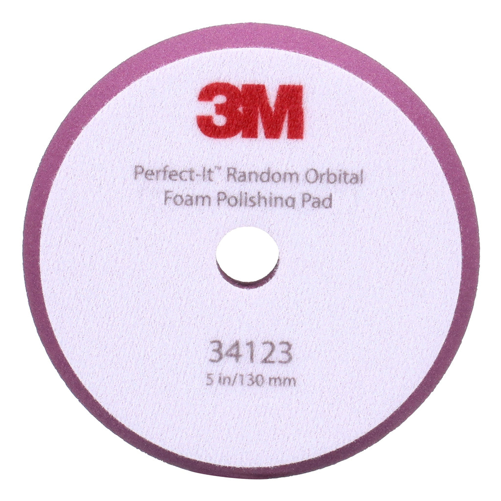 3M Perfect-It Random Orbital Foam Polishing Pad, 34123 - 5" Purple Foam (2 pack)