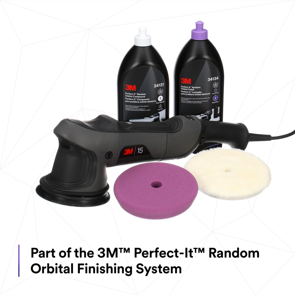3M Perfect-It Random Orbital Foam Polishing Pad, 34123 - 5" Purple Foam (2 pack)