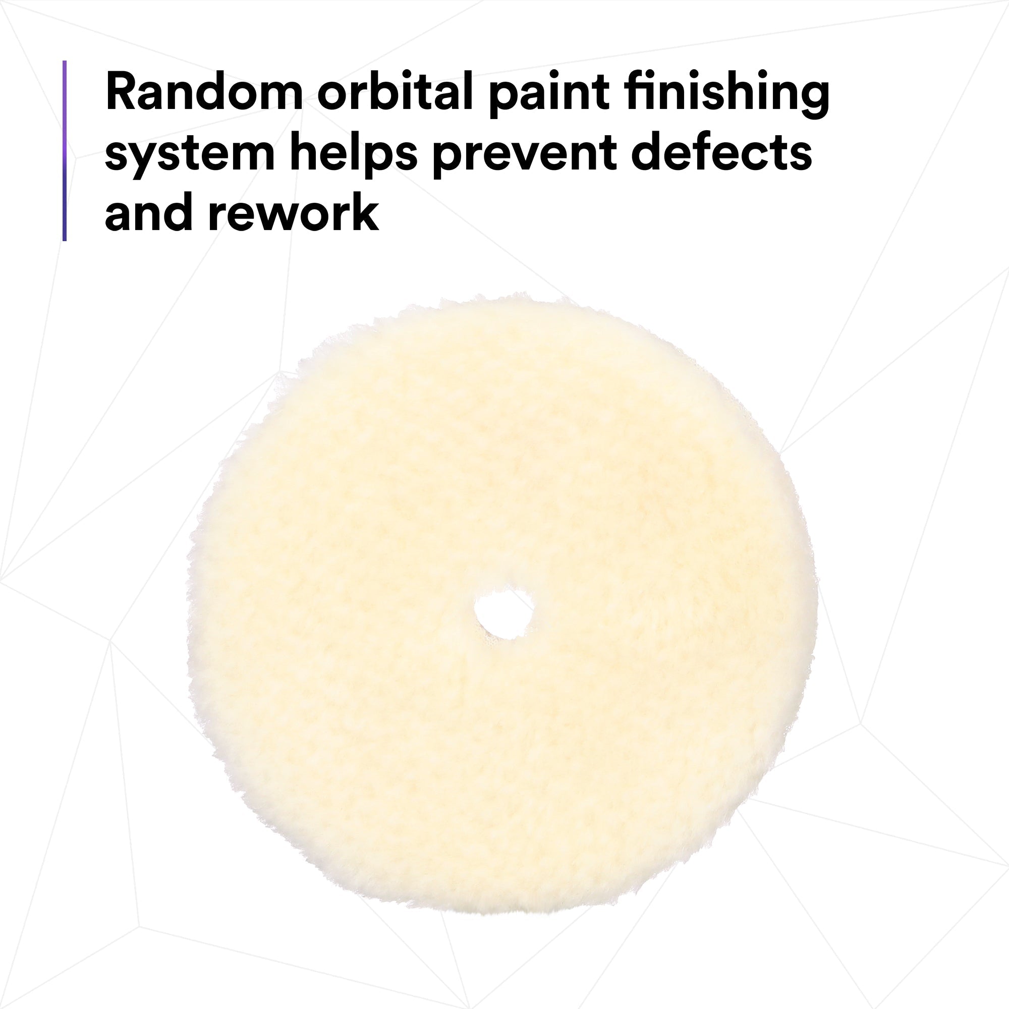 3M Perfect-It Random Orbital Coarse Wool Compounding Pad, 34124 - 6" White Wool (2 pack)
