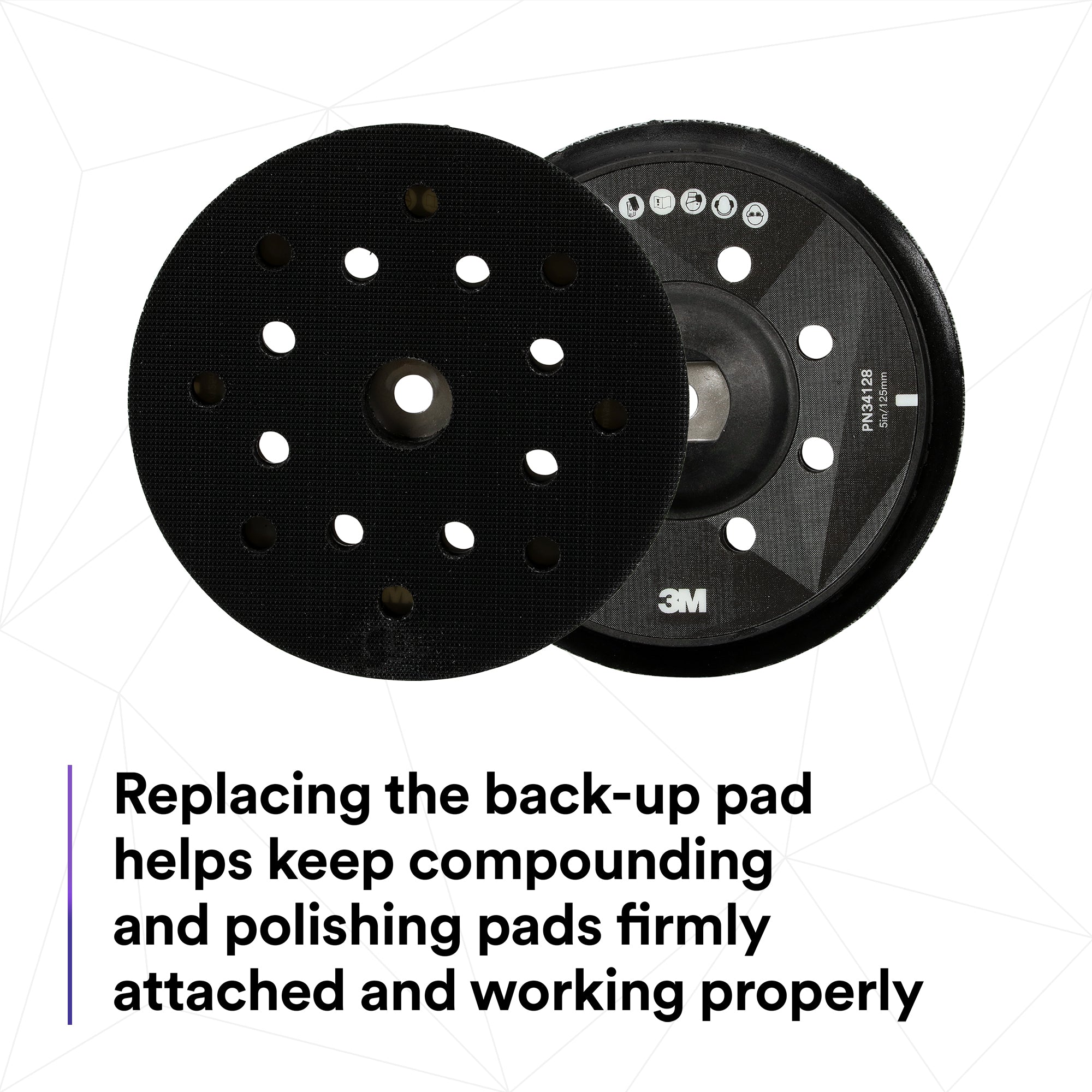 3M Perfect-It Random Orbital Polisher Back-up Pad, 34128 - 5"
