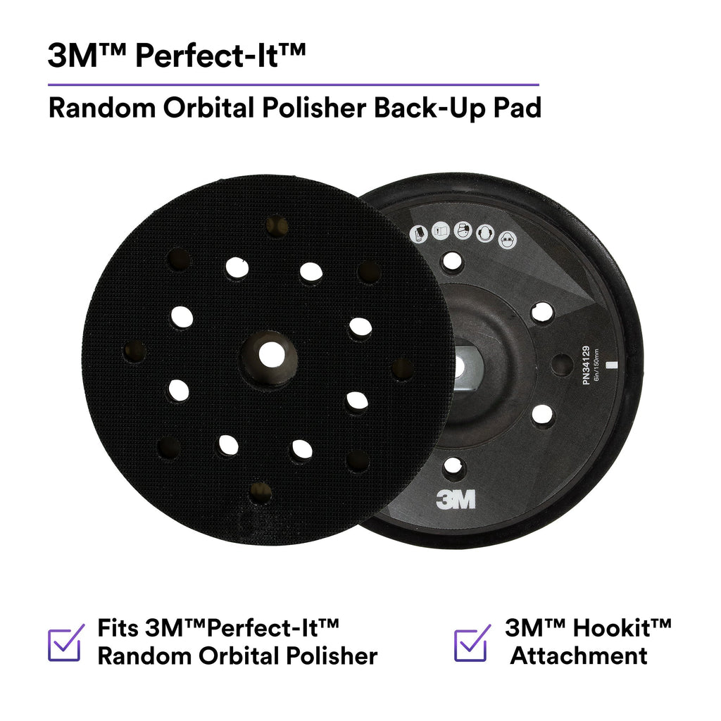 3M Perfect-It Random Orbital Polisher Back-up Pad, 34129 - 6"