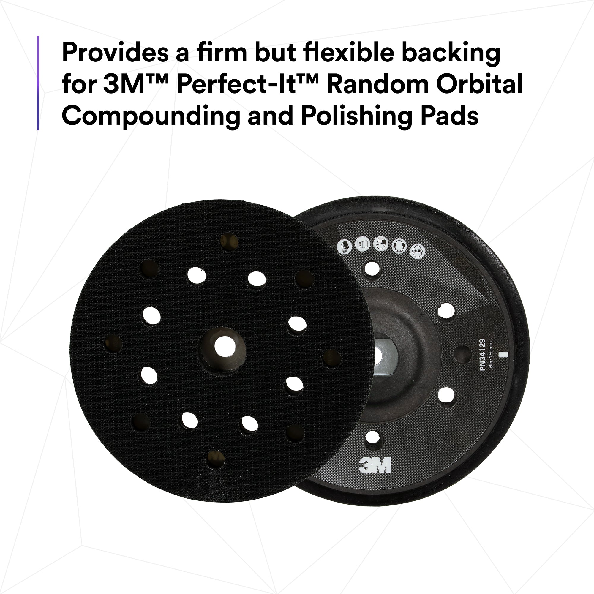 3M Perfect-It Random Orbital Polisher Back-up Pad, 34129 - 6"
