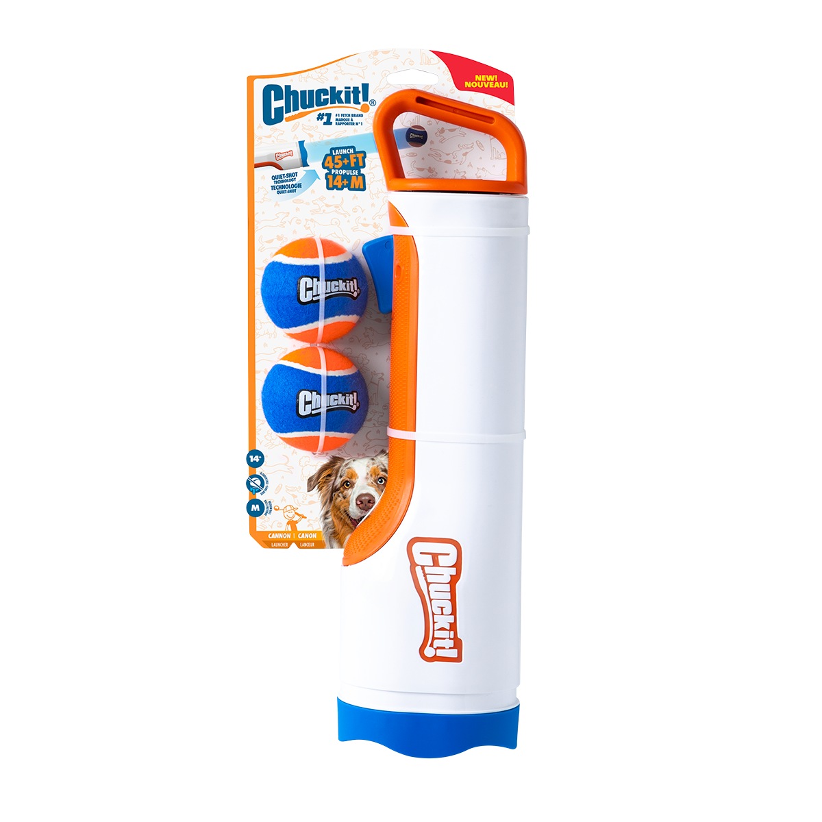 Chuckit! Cannon & Cannon Max - Dog Ball Launcher