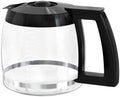 14-Cup Coffee Pot Replacement Carafe Glass Compatible with Cuisinart Coffee Maker Models DCC-2200, DCC-2600, DCC-2800, DCC-3200, DCC-3200P1, DCC-T20, Black