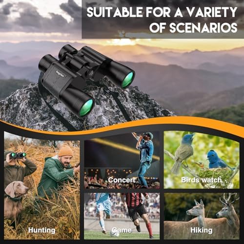 10x50 Binoculars for Bird Watching -High Power Binoculars for Adult,HD Optical System Non-Slip Grip, Waterproof Binoculars for Outdoor