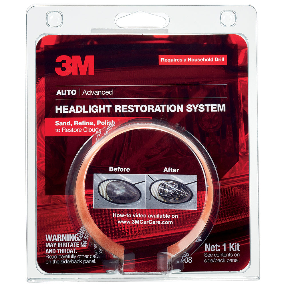 3M Headlight Lens Restoration System, 39008