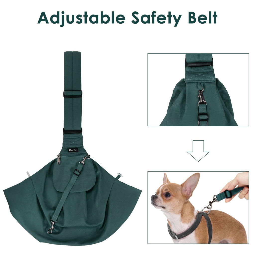 Pet Hand Free Sling Bag - Green