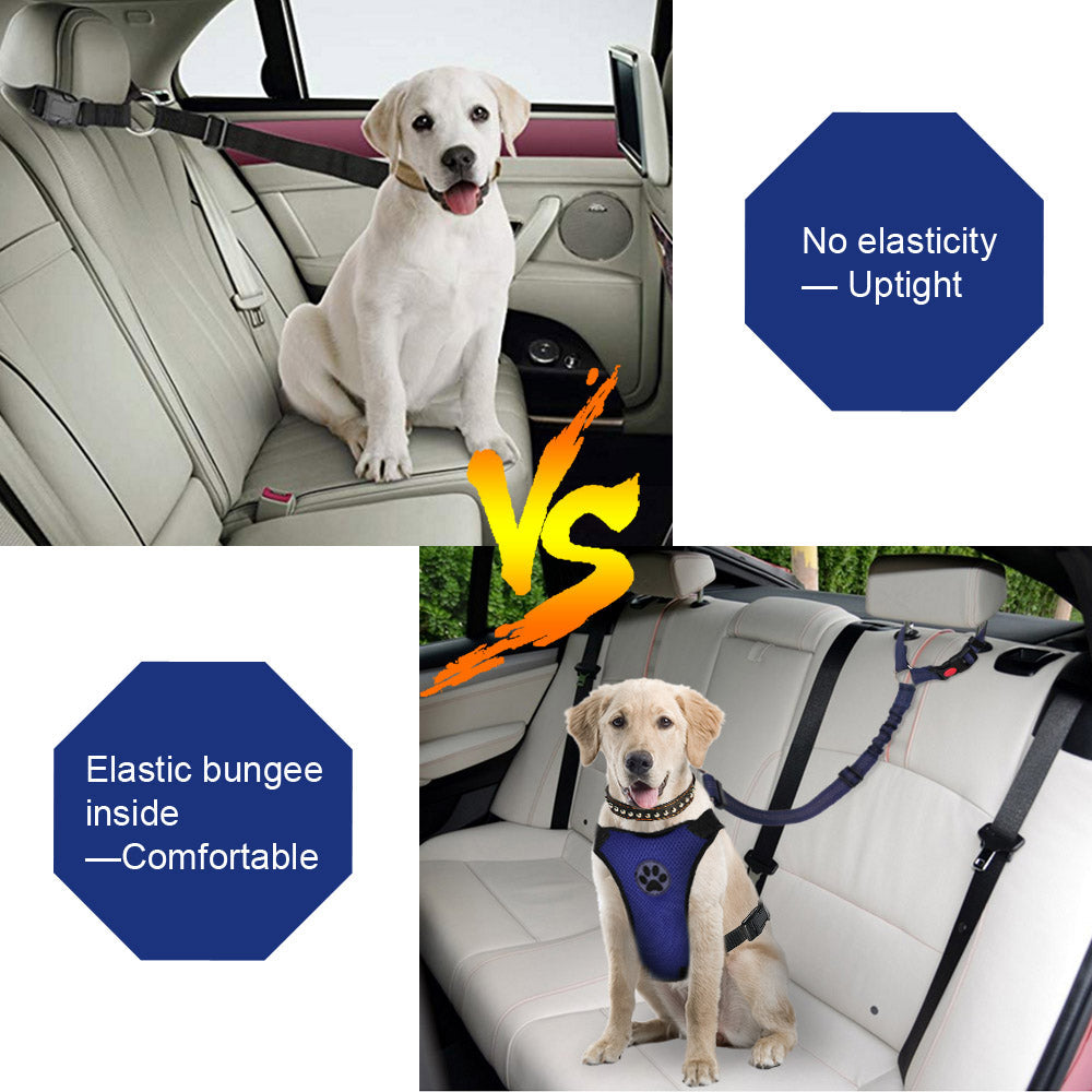 2 Pack Dog Headrest Restraint Seat Belt - Blue