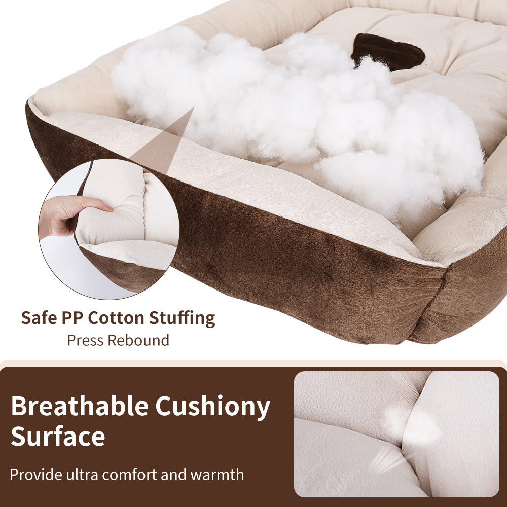 Warming Dog Bed - Coffee