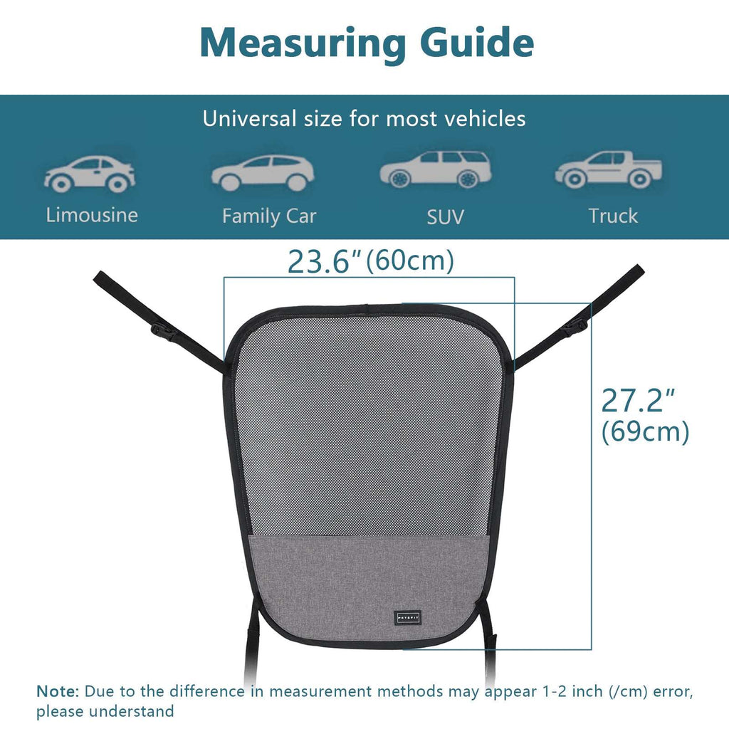 PETSFIT Dog Car Barrier Vehicle Pet Barrier Backseat Mesh