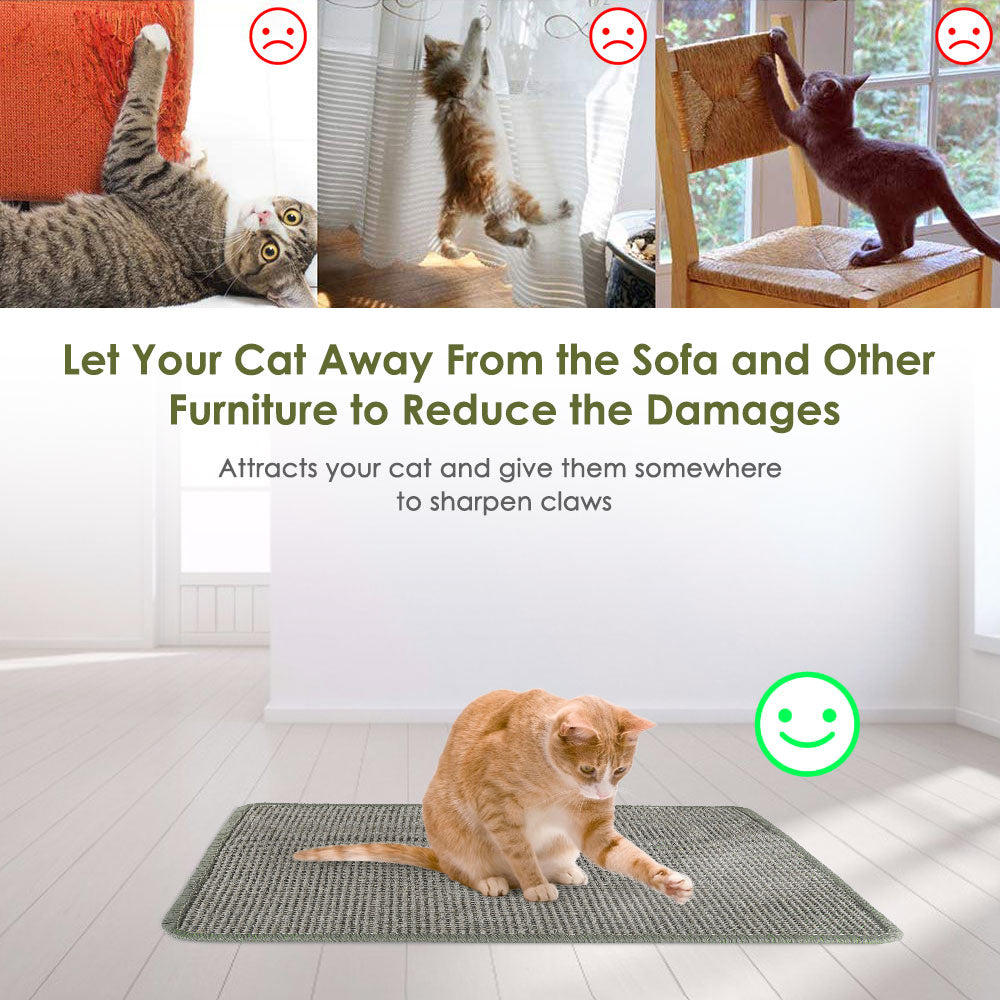 Cat Scratcher Mat - Pale Green