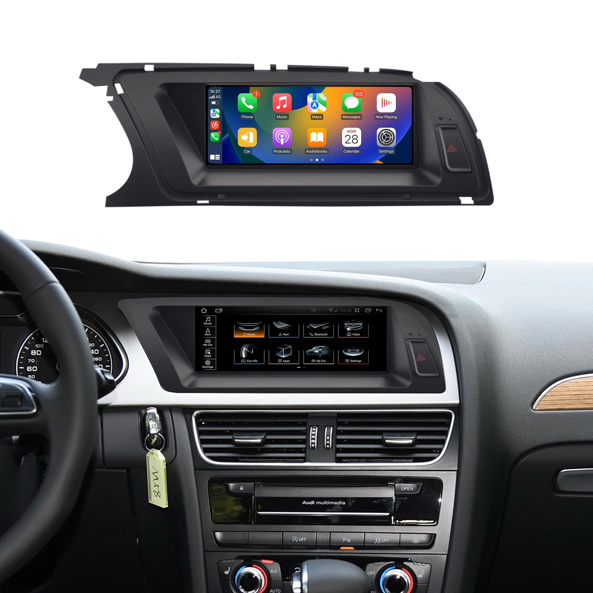 8.8" A5 2009-2016 LHD Audi Android Screen | Wireless Carplay | YOUTUBE