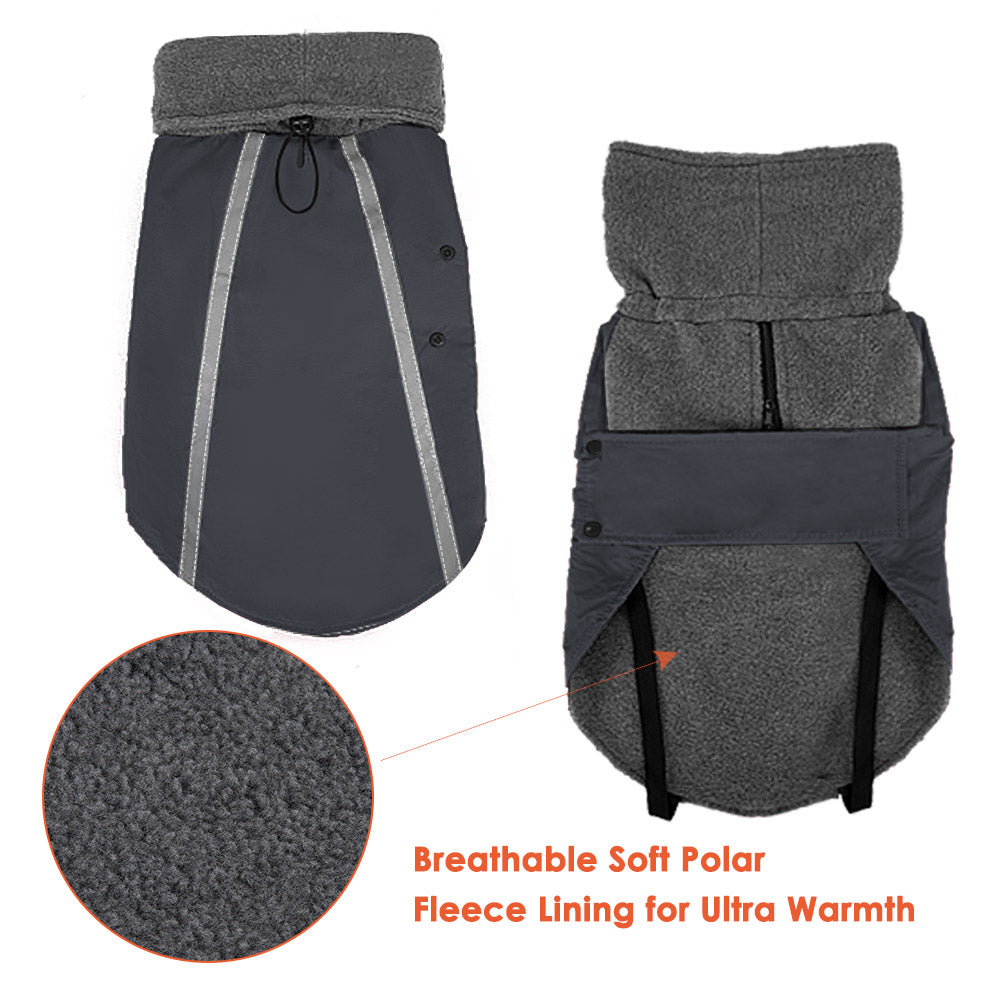 Winter Dog Coat - Grey