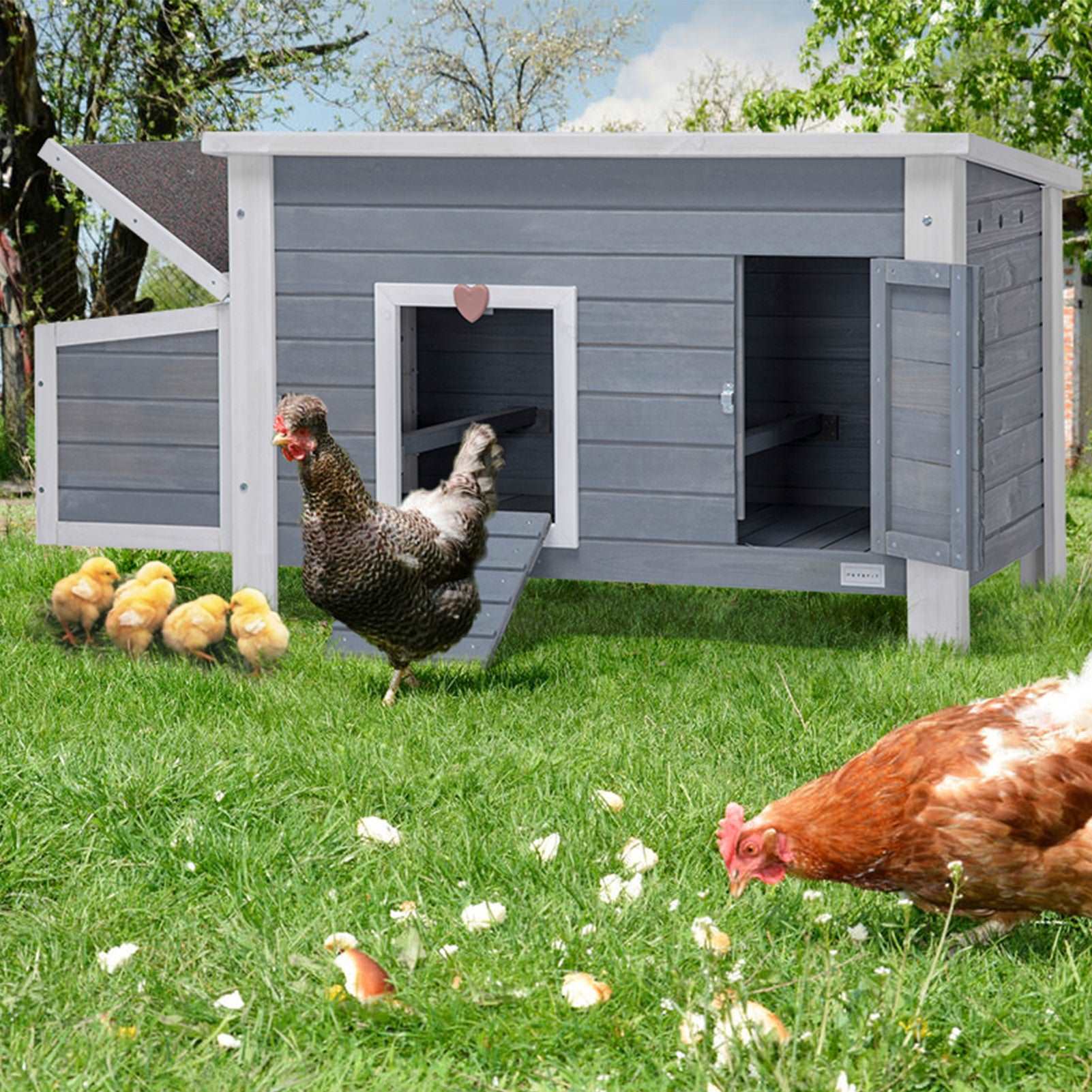 PETSFIT Chicken Coops For Sale Upgraded PerchesWooden Outdoor