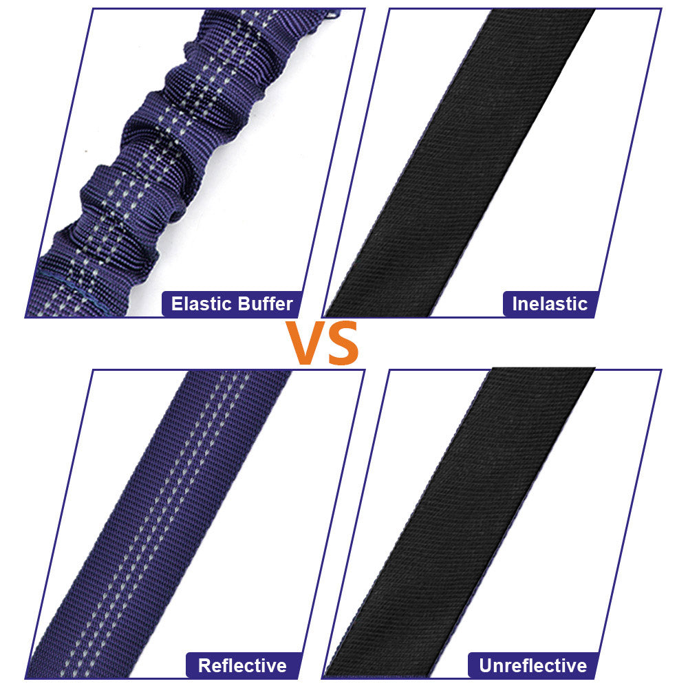 Double Dog Car Seatbelt - Blue