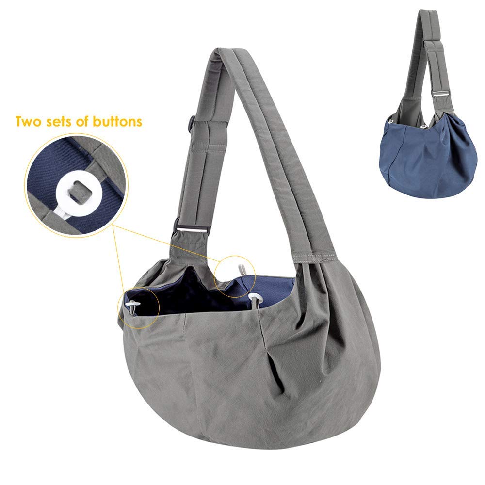 Pet Hand Free Sling Bag - Grey