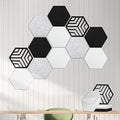 12 Pack Self-adhesive Acoustic Panels, Hexagon Sound Proof Panels, 14 X 12 X 0.4 In Sound Absorbing Panels, Flame Resistant, High-Density Sound Dampening Panels for Recording Studio Home, Offices…