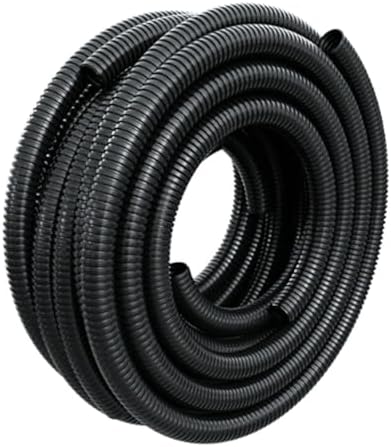 15 FT 1/2” Wire Loom Split Tubing,Dog Cat Cord Protector,Split Wire Loom Tubing Wire Conduit – Black (15FT 1/2")
