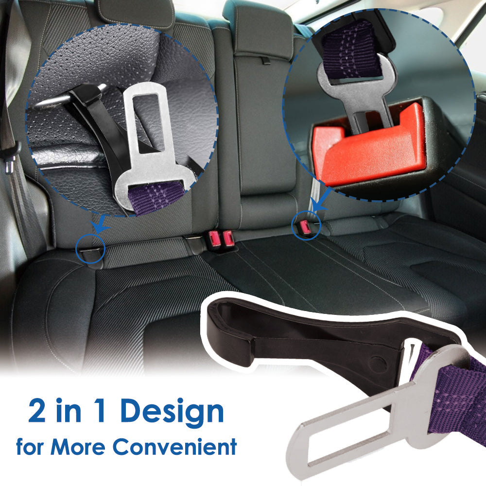 2 Pack Lartch Bar Attachment Seat Belt - Purple