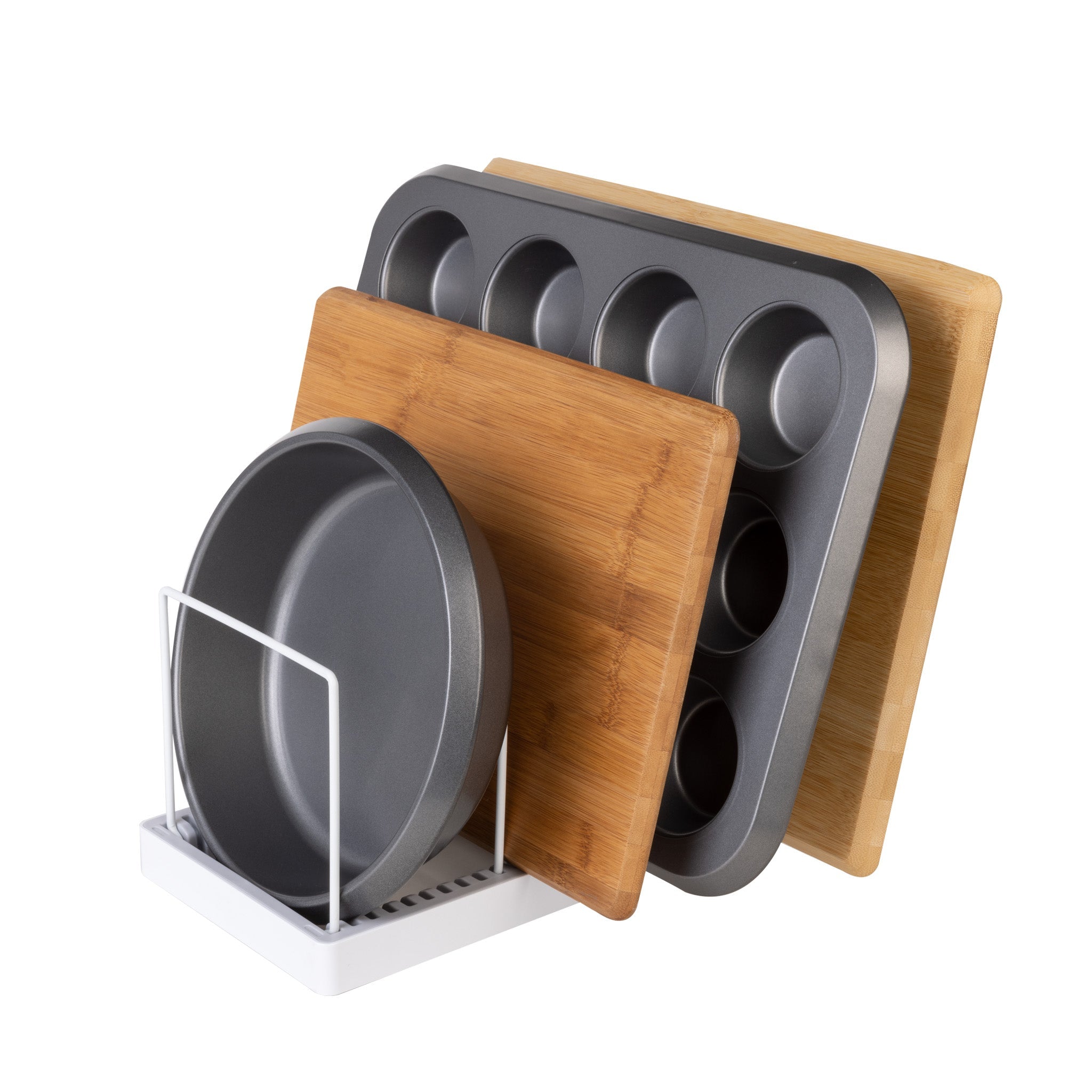 4-Tier Bakeware & Kitchen Wrap Organizer