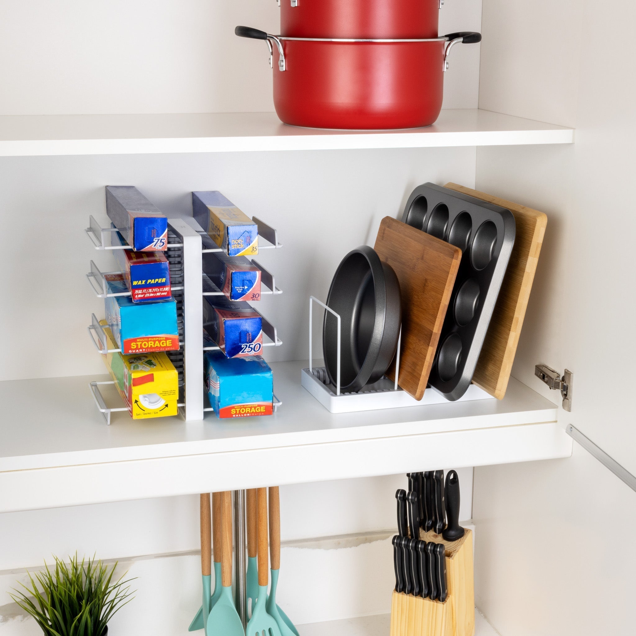 4-Tier Bakeware & Kitchen Wrap Organizer