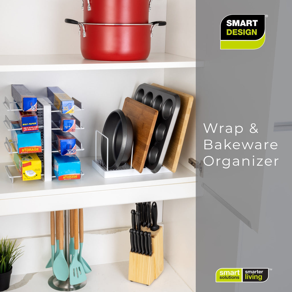 4-Tier Bakeware & Kitchen Wrap Organizer