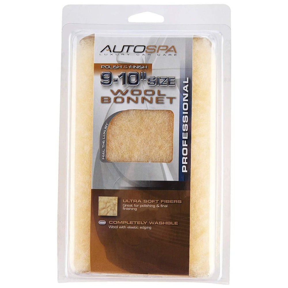 AutoSpa Synthetic Wool Polishing Bonnet - 9-10"