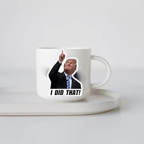 100pcs Trump I Did That Stickers Gas Pump Stickers Decal, Funny Trump I Did That Stickers, 2 Inches I Did That Tariff Sticker Trump Waterproof Sticker (100PCS)
