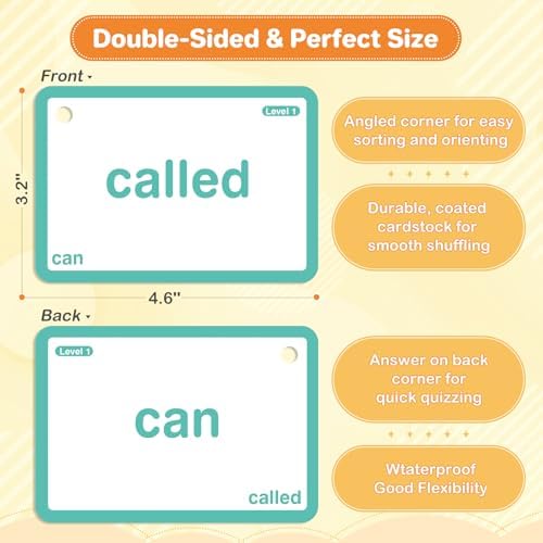 1012 Sight Words/Phonics Flash Cards, Dolch & Fry High Frequency Site Words, Learn to Read CVC Blends,Short/Long Vowel Sounds, Flash Cards Games for PreK Kindergarten 1 2 3 4 5 6 Grade,Kids 4-13 Years