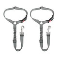 2 Pack Dog Headrest Restraint Seat Belt - Grey