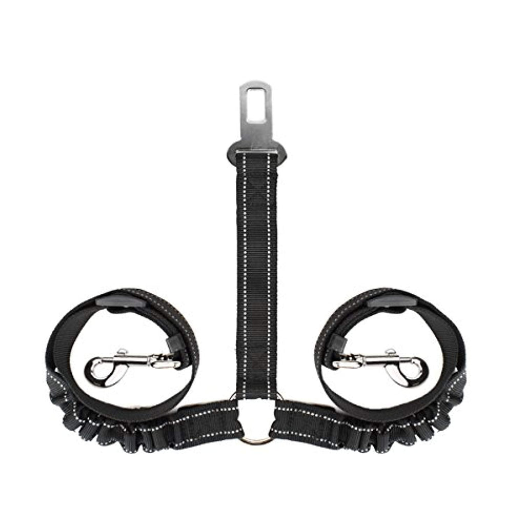 Double Dog Car Seatbelt - Black