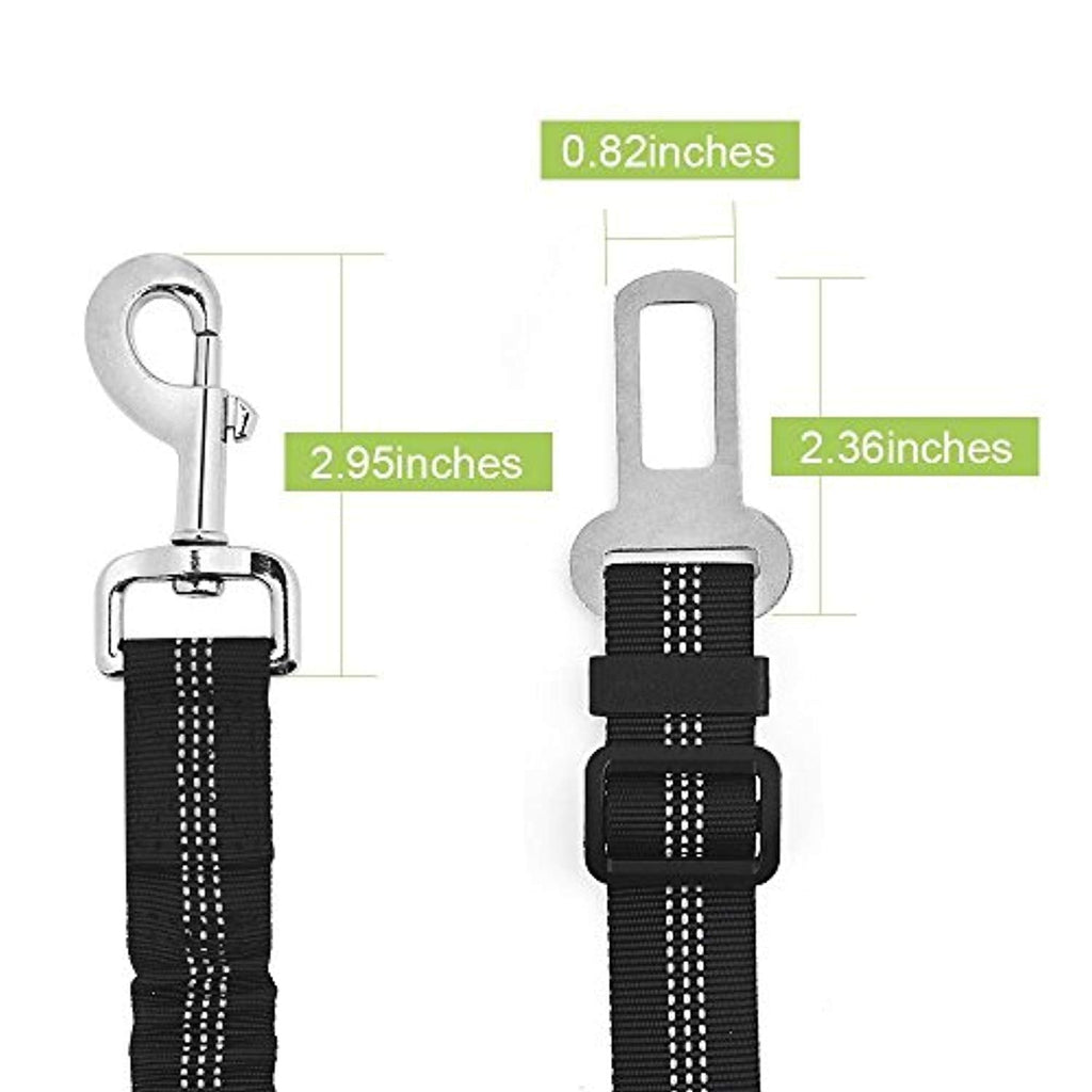 Double Dog Car Seatbelt - Black