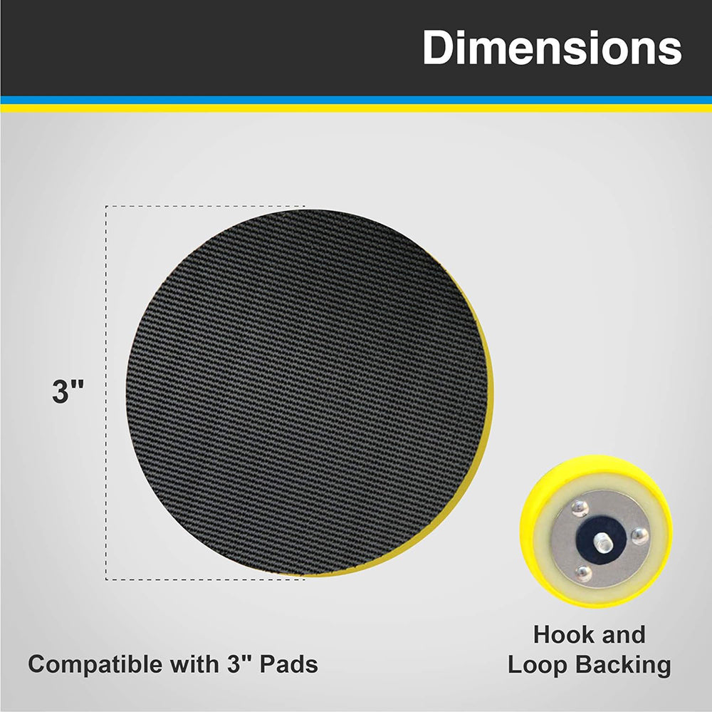 Lake Country Backing Plate for Orbital/Dual Action Polishers - 3"
