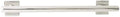 12-inch Coronado Designer Straight Bathroom Shower Grab Bar with Decorative Square Flanges, Polished