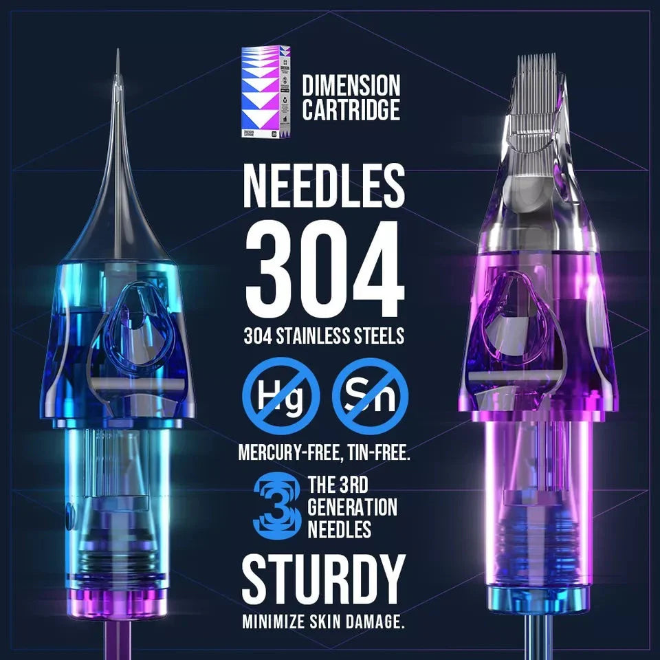 1007RL-0.3mm New models CNC Tattoo Needle Round Liner Shader magunm Cartridge Needles