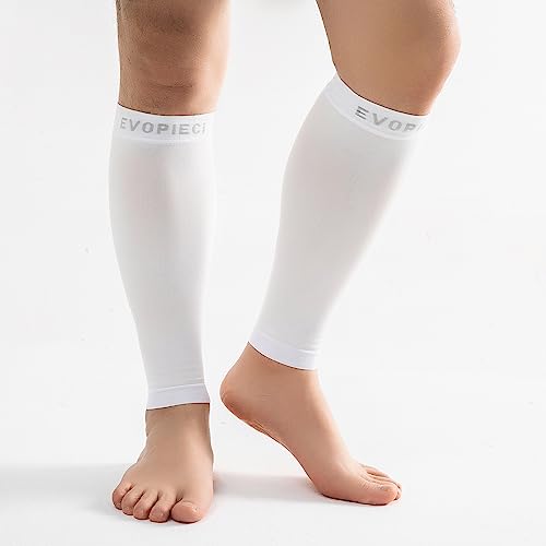 15-20mmHg 1 Pair Men and Women Wide Calf Sleeve Brace Compression Socks for Leg Support, Pain Relief