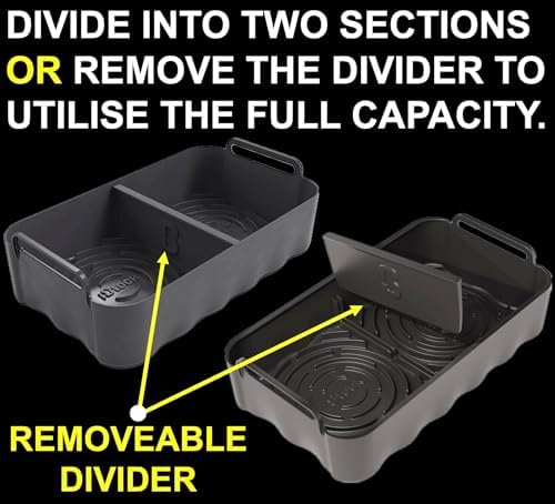 11 QT Premium Silicone Liner | 11QT Air Fryer Liners | Specifically Made for Ninja AD350CO | Ninja Foodi 11 Quart 7-in-1 MegaZone XL FlexBasket Liner | 1PC