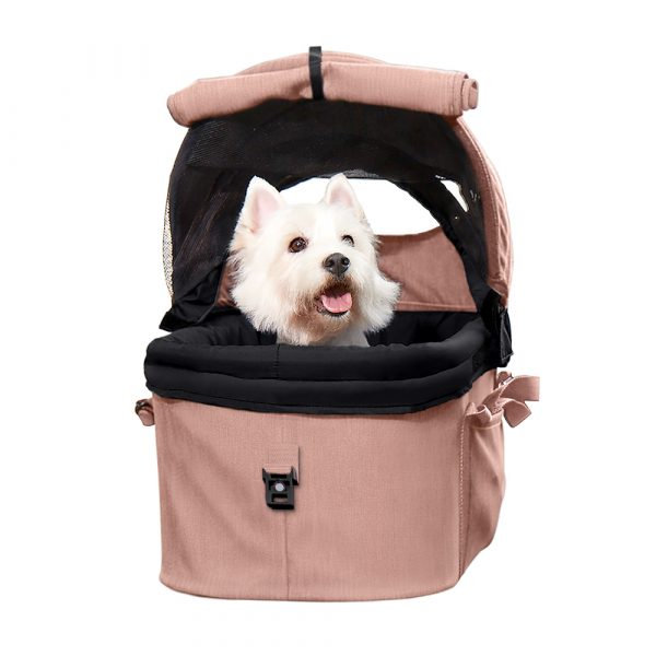 Ibiyaya CLEO Travel System Pet Stroller Best Medium-Sized Dog, Cat, & Rabbit Stroller Foldable, Luxury-Designed Detachable Carrier