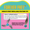 Repounce Forever Prey™ - World's First Refillable Feather Toy