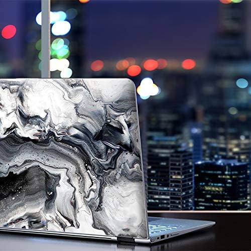 15 15.6 inch Laptop Notebook Skin Vinyl Sticker Cover Decal Fits 13.3" 14" 15.6" 16" HP Lenovo Apple Mac Dell Compaq Asus Acer / Marble White Grey Swirl Beautiful