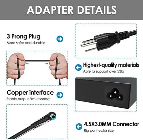 120W USB-C Dock G5 Power Supply L41856-001 for HP USB-C Dock G5 5TW10UT 5TW10AA 5TW10AA#ABB 5TW10UT#ABA USB-C/A Universal Dock G2 5TW13AA HP Docking Station Power Cord