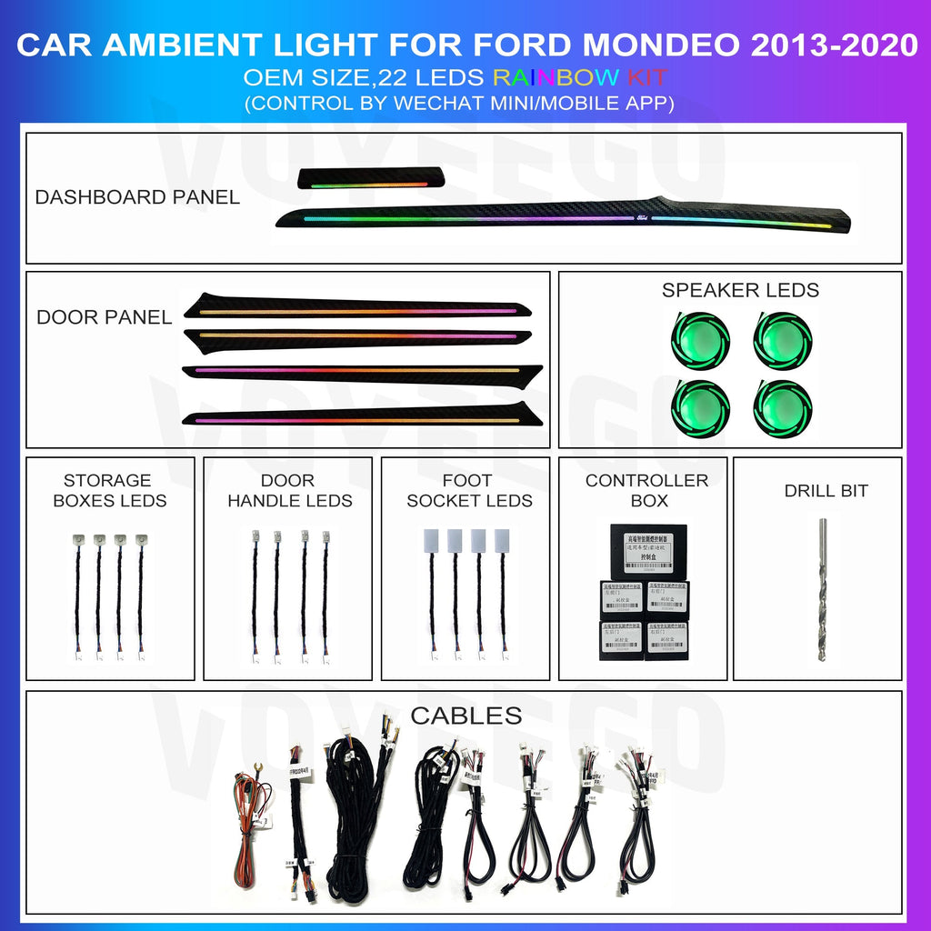 Mondeo MK5 Fusion 2013-2020 Ambient Lighting Kit | OEM Panel Looks