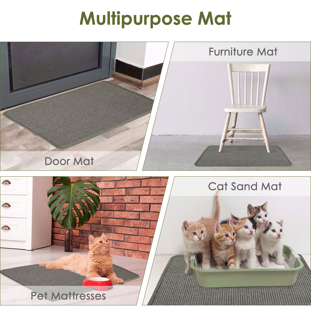 Cat Scratcher Mat - Pale Green