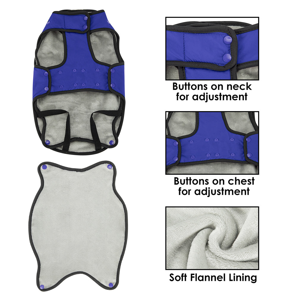 Winter Dog Jacket - Blue
