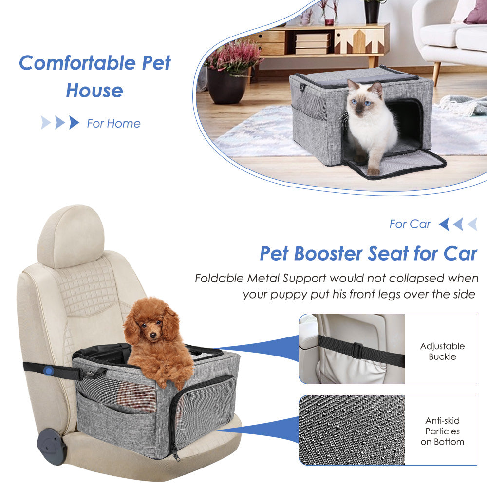 Dog Car Seat - Grey