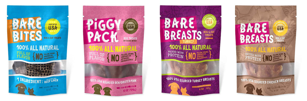 Bare Bites 6oz Sample Packs - Only Made in USA