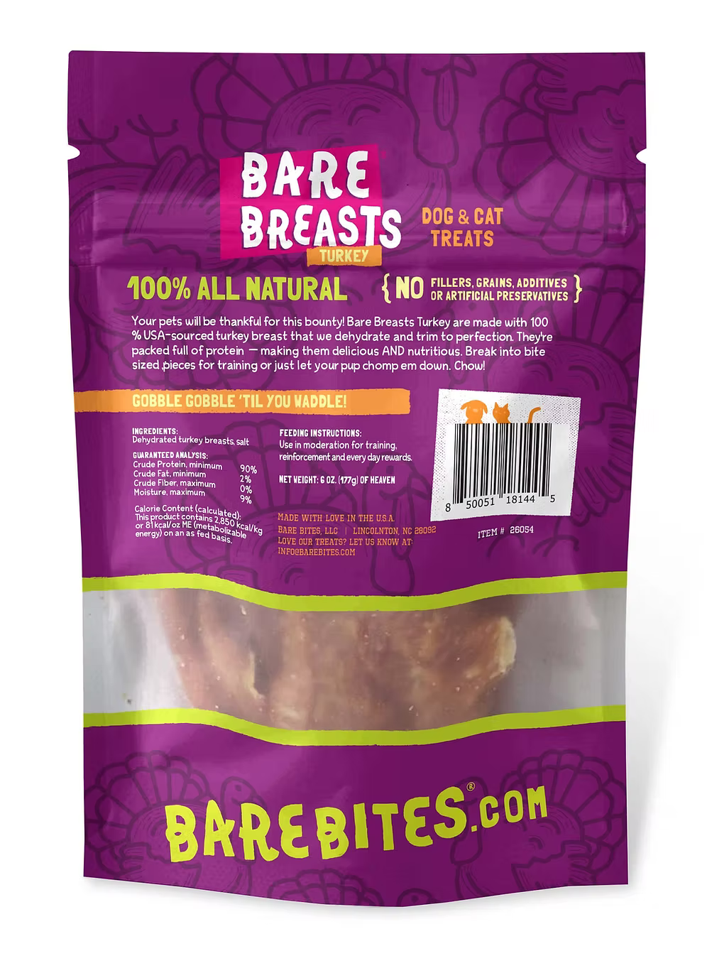 Bare Bites 6oz Sample Packs - Only Made in USA