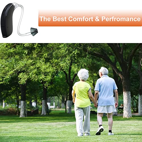 12 Counts GN Resound Sure Fit Hearing Aid Tulip Domes For Standard Receiver BTE Hearing Amplifier With Carry Case